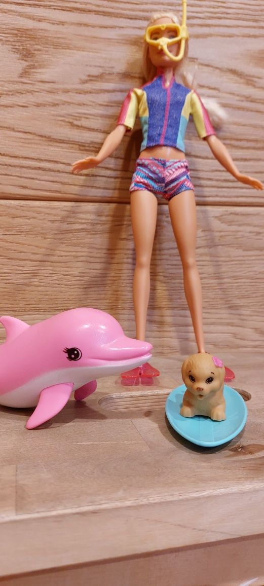 Barbie nurek  lalka mattel  FBD63 delfin magiczny nurkowanie zabawa pr