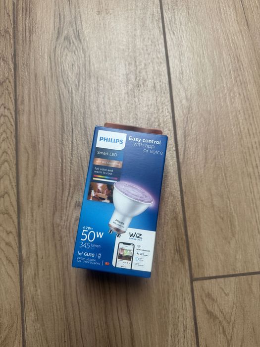 Żarówka LED Smart Philips GU10 4,7 W kolorowa RGB WiFI