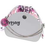 Szary organizer do OBAG MOON LIGHT worek kwiaty 2 kieszenie komin OMAY