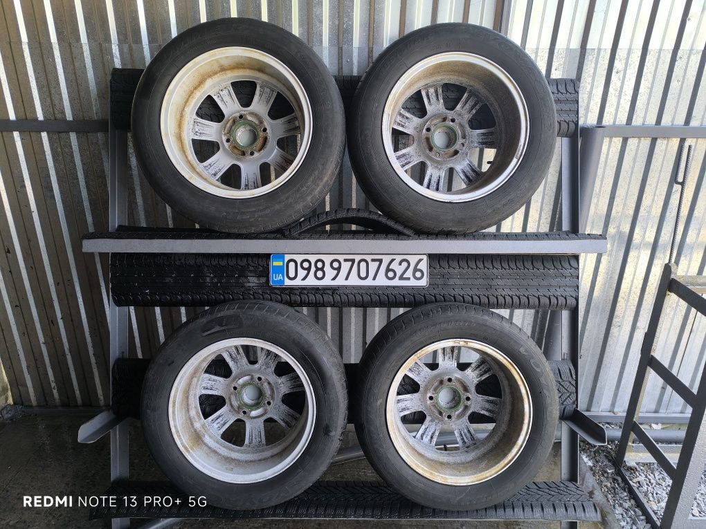 Колеса R15 4x114.3 6.5J ET40 ЦО 72.6 (67.1) мм літо 195/60R15