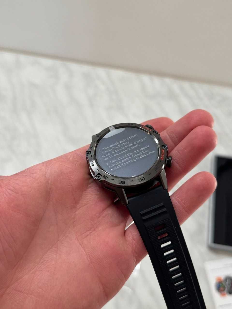 NOWY Smartwatch męski Zegarek z paskiem  rozmowy PL menu IP67 + gratis