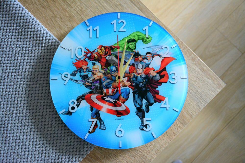 Zegar pokój dziecięcy marvel avengers