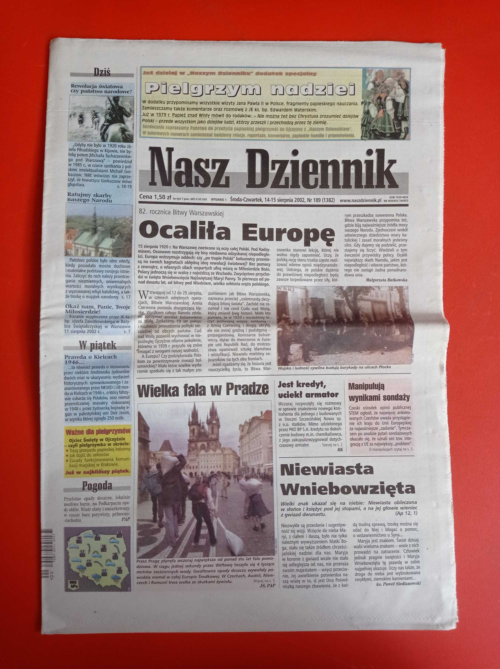 Nasz Dziennik, nr 189/2002, 14-15 sierpnia 2002