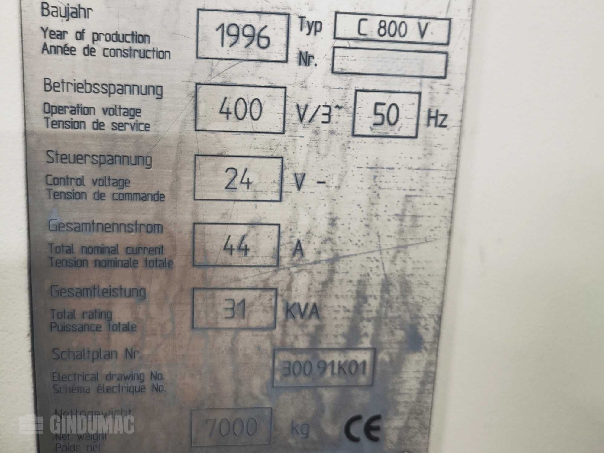 Centrum obróbcze Hermle C 800 V