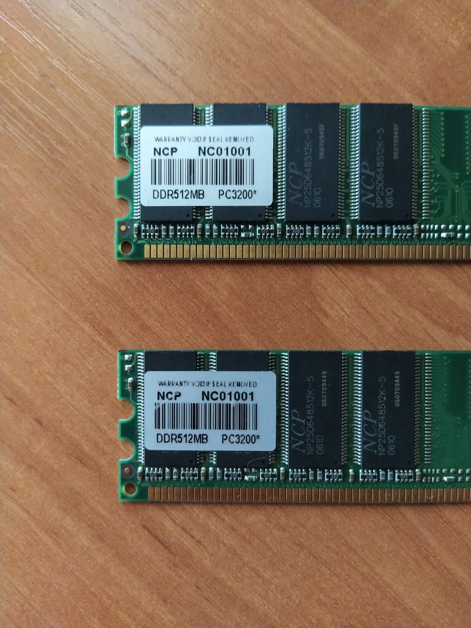 ОЗУ 1Gb Kit DDR PC-3200 400MHz NCP. Оперативная память DDR1 512Mb 2шт