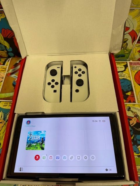 Nintendo Switch OLED Zestaw+ZELDA Gwarancja 12m Szczecin Ufogames