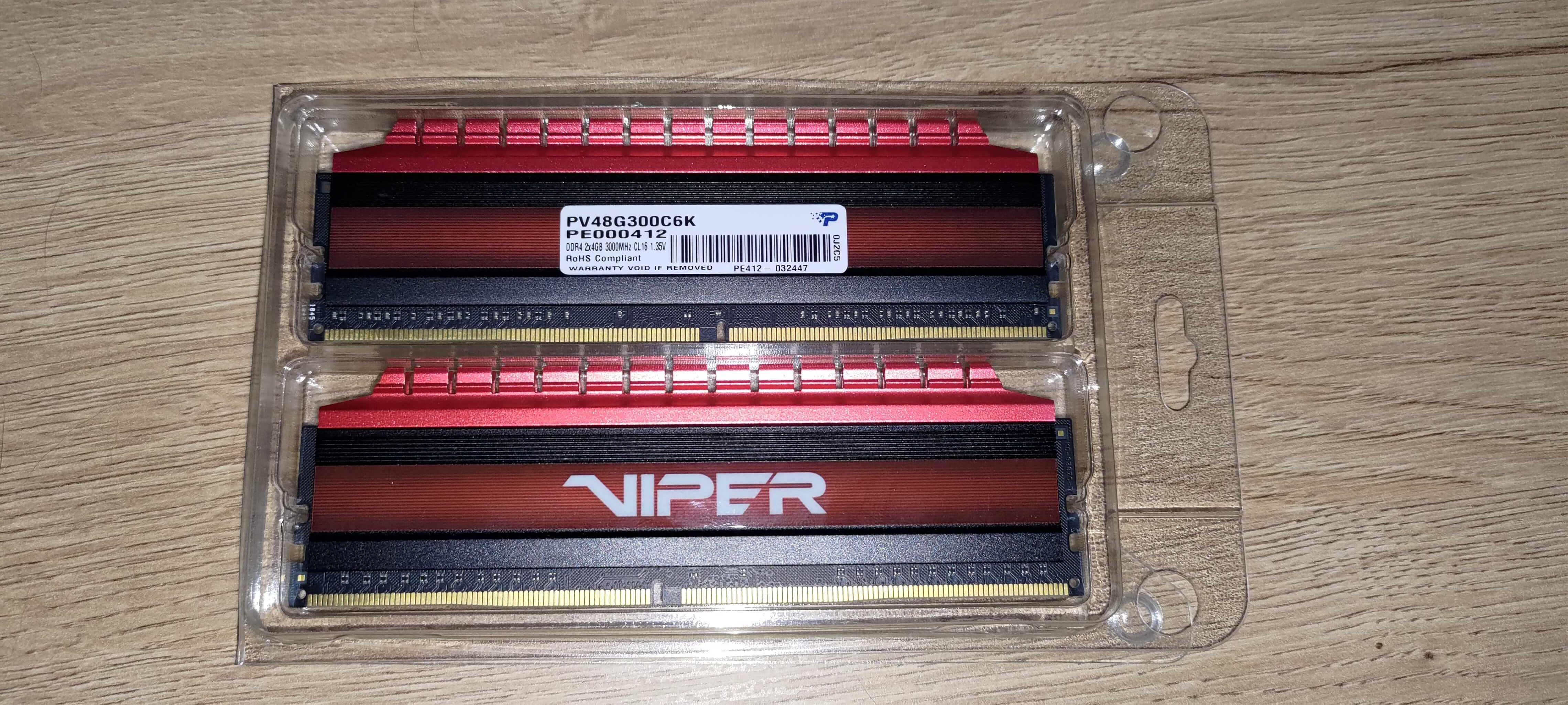 Patriot Viper 2x4gb DDR4 3000Mhz PV48G300C6k