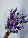 Kwiaty z krepiny Eustoma