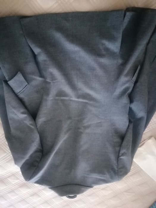 Blazer cinzento e branco ZARA