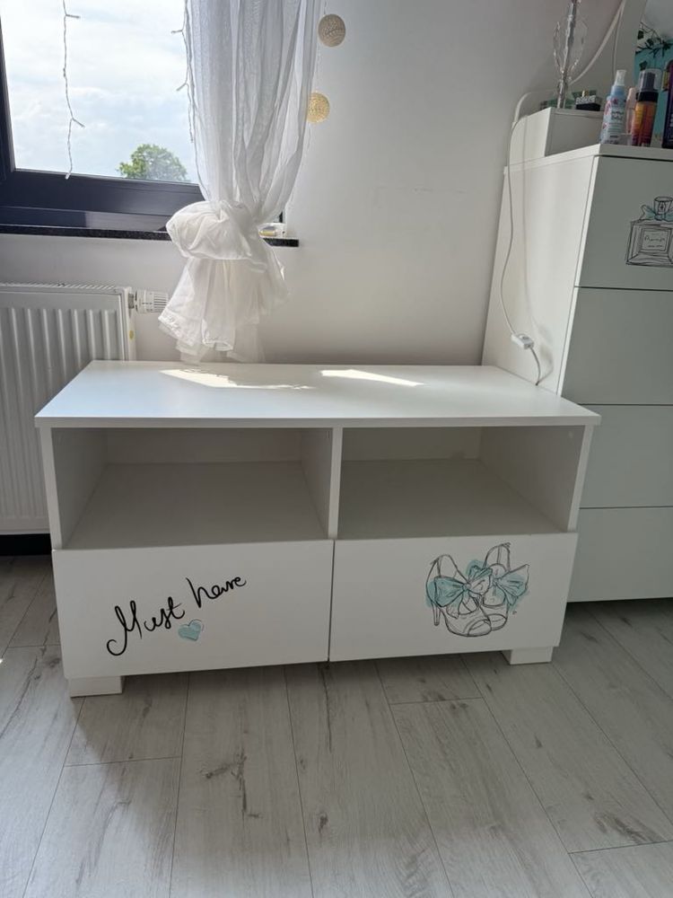 Meblik biurko plus nadstawka szafka  Fashion Mint