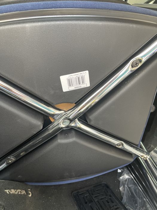 Krzesła biurowe chrome p.navy 8 sztuk