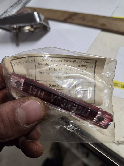 Licencja fiat 125p fiat 126p emblemat