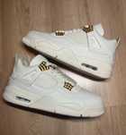 Jordany 4 całe białe buty dla kobiety wygodne retro sneakers 37