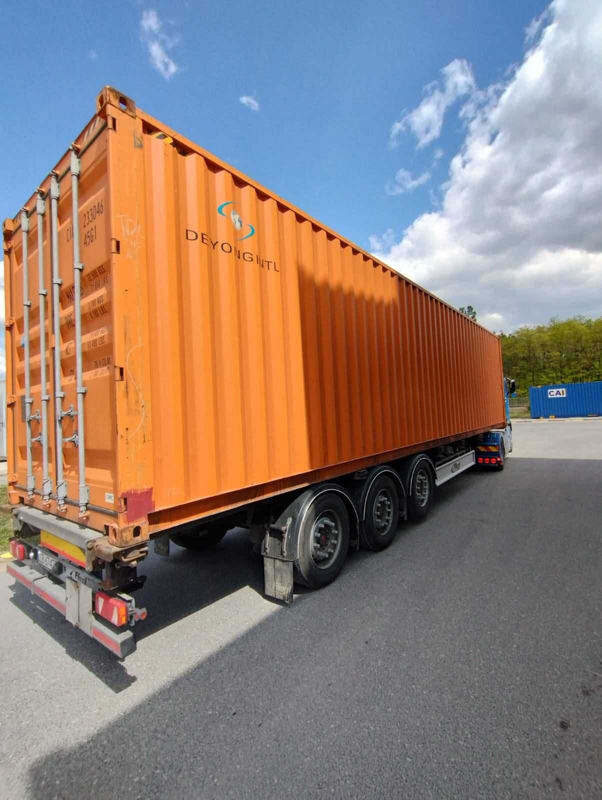 kontener morski 12m 40hc -plac z kontenerami  STRZELIN