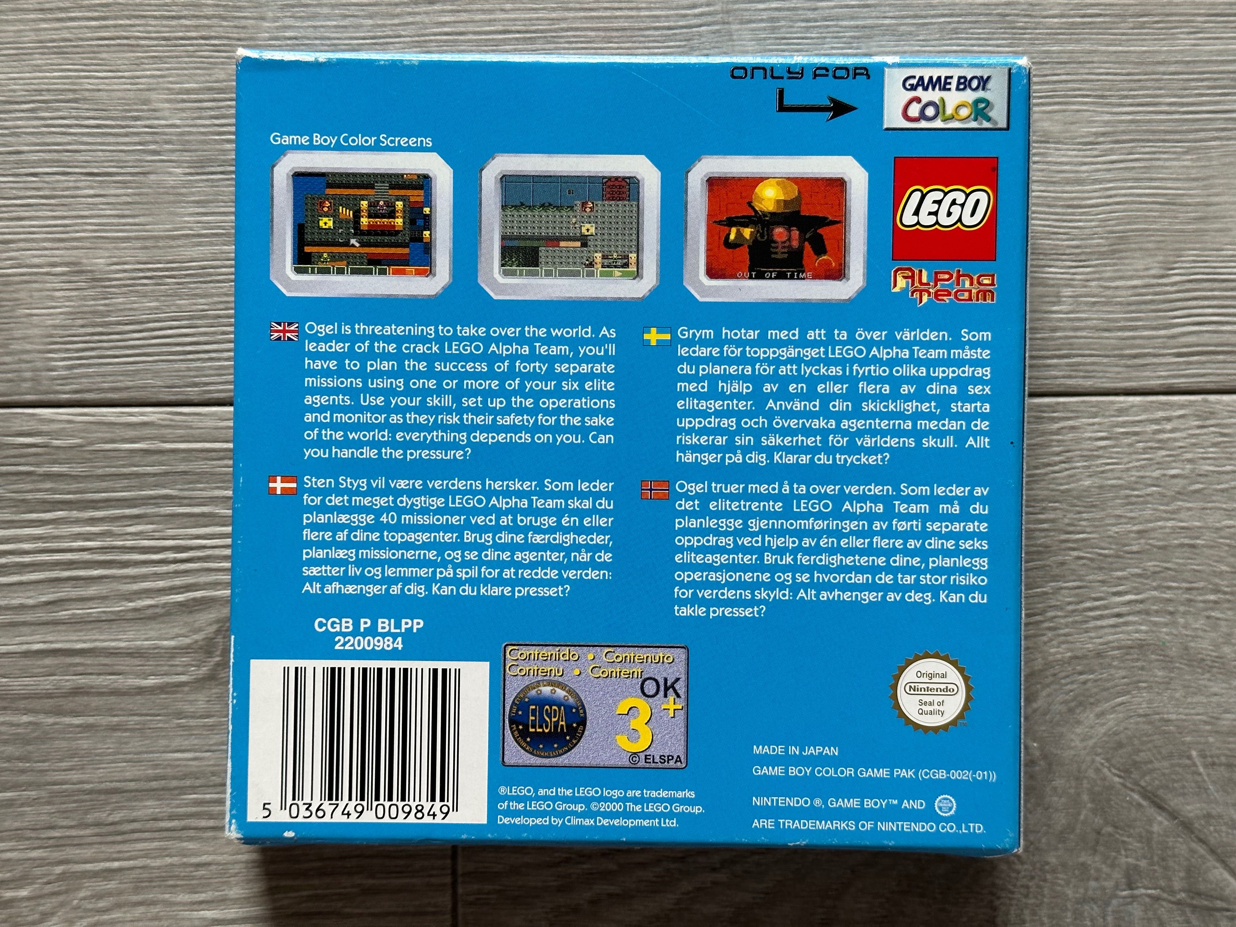 LEGO Alpha Team / Game Boy Color