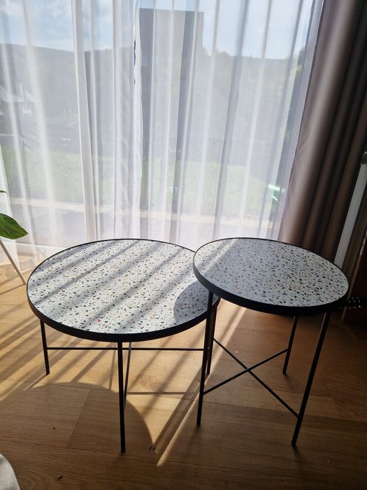 Stoliki okrągłe okazja  fi 60 czarne loft