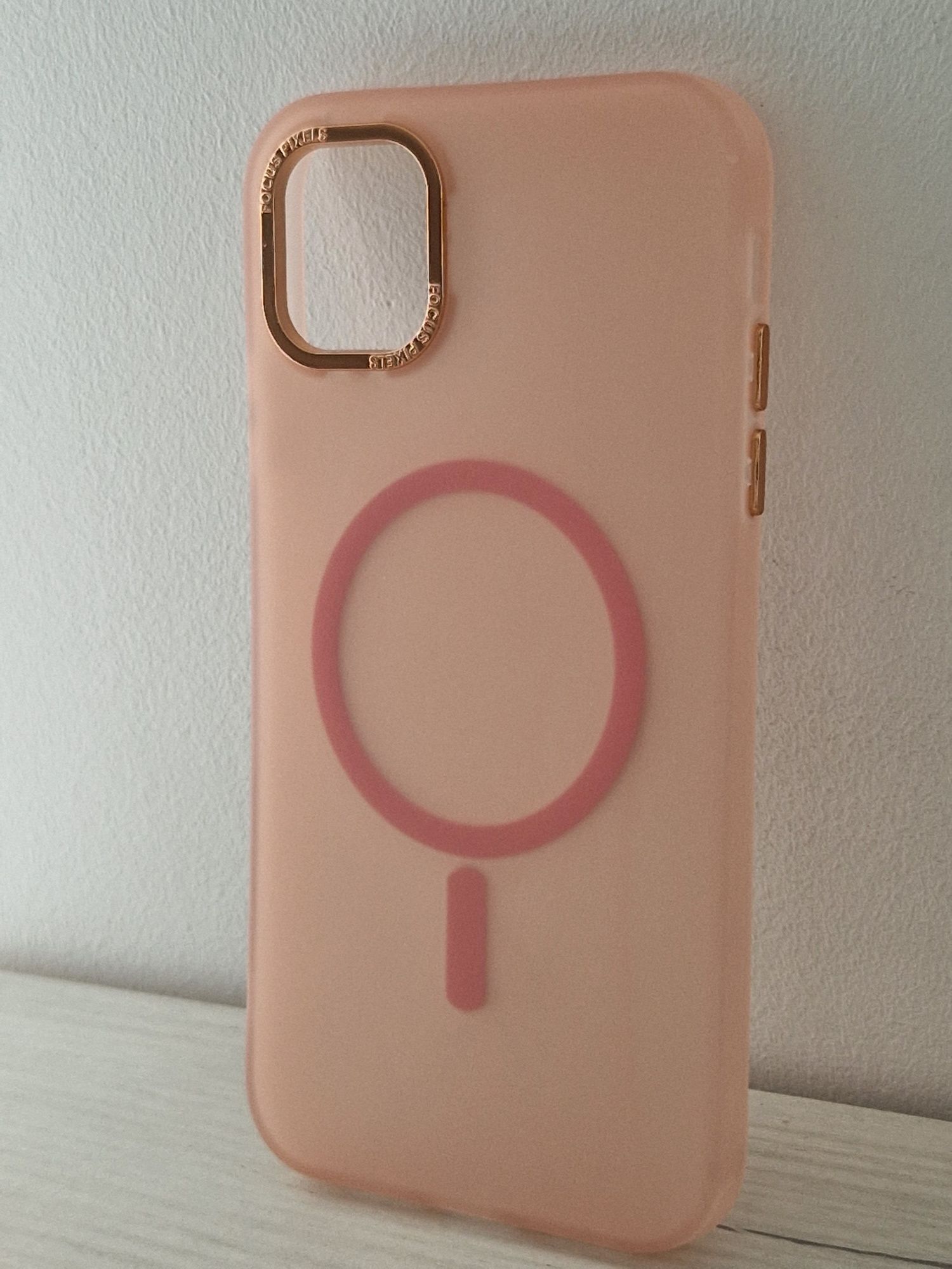 Magnetic Frosted Case do Iphone 11 Różowy