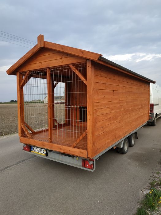 drewniany nowy kojec klatka buda dla psa kota 5m x 2m
