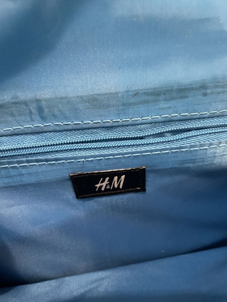 Niebieska kopertówka H&M