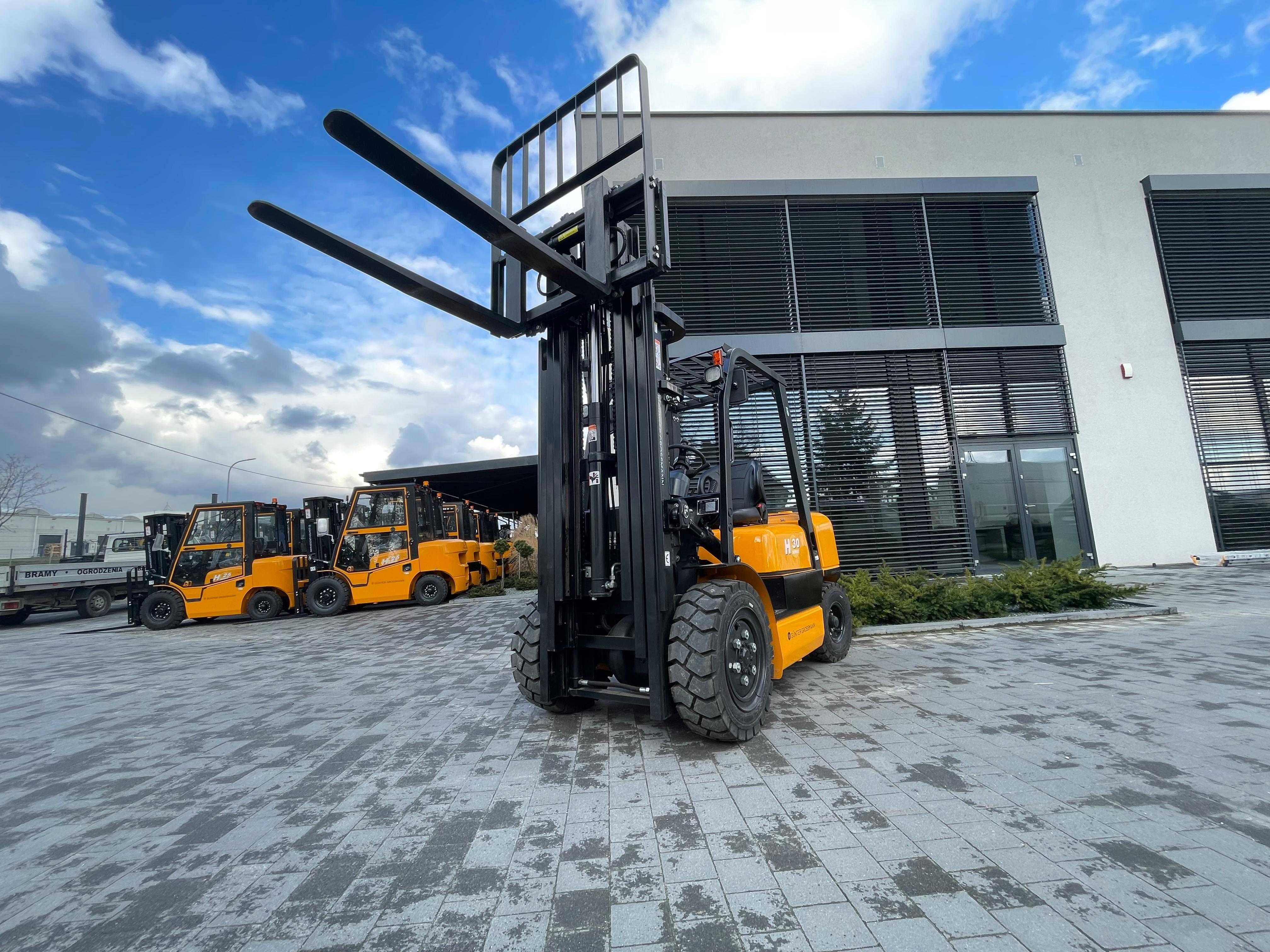 Nowy wózek widłowy 3T triplex 4.5m Gunter 3 lata gwarancji