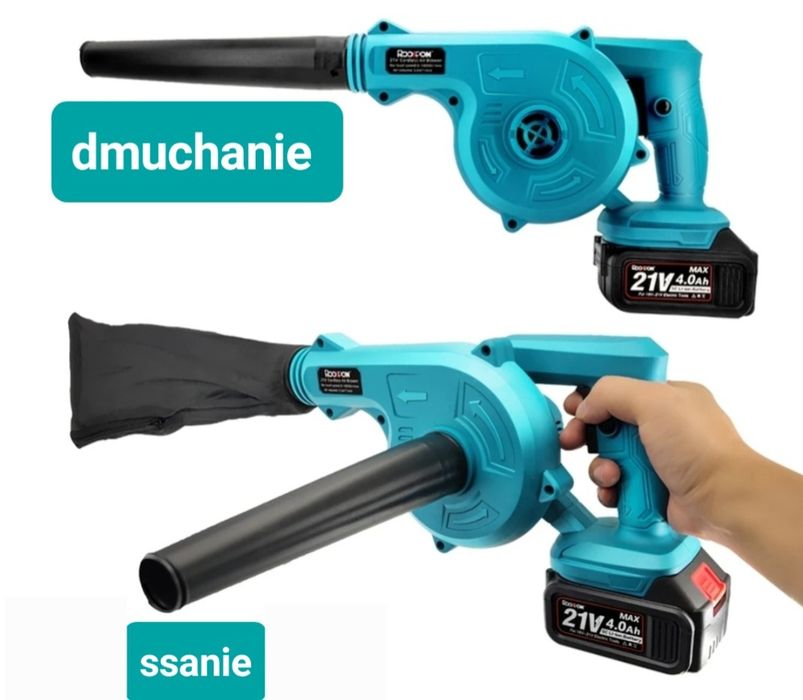 Dmuchawa do baterii Makita 18V  Dewalt 18V nowy model zwiększona Moc!