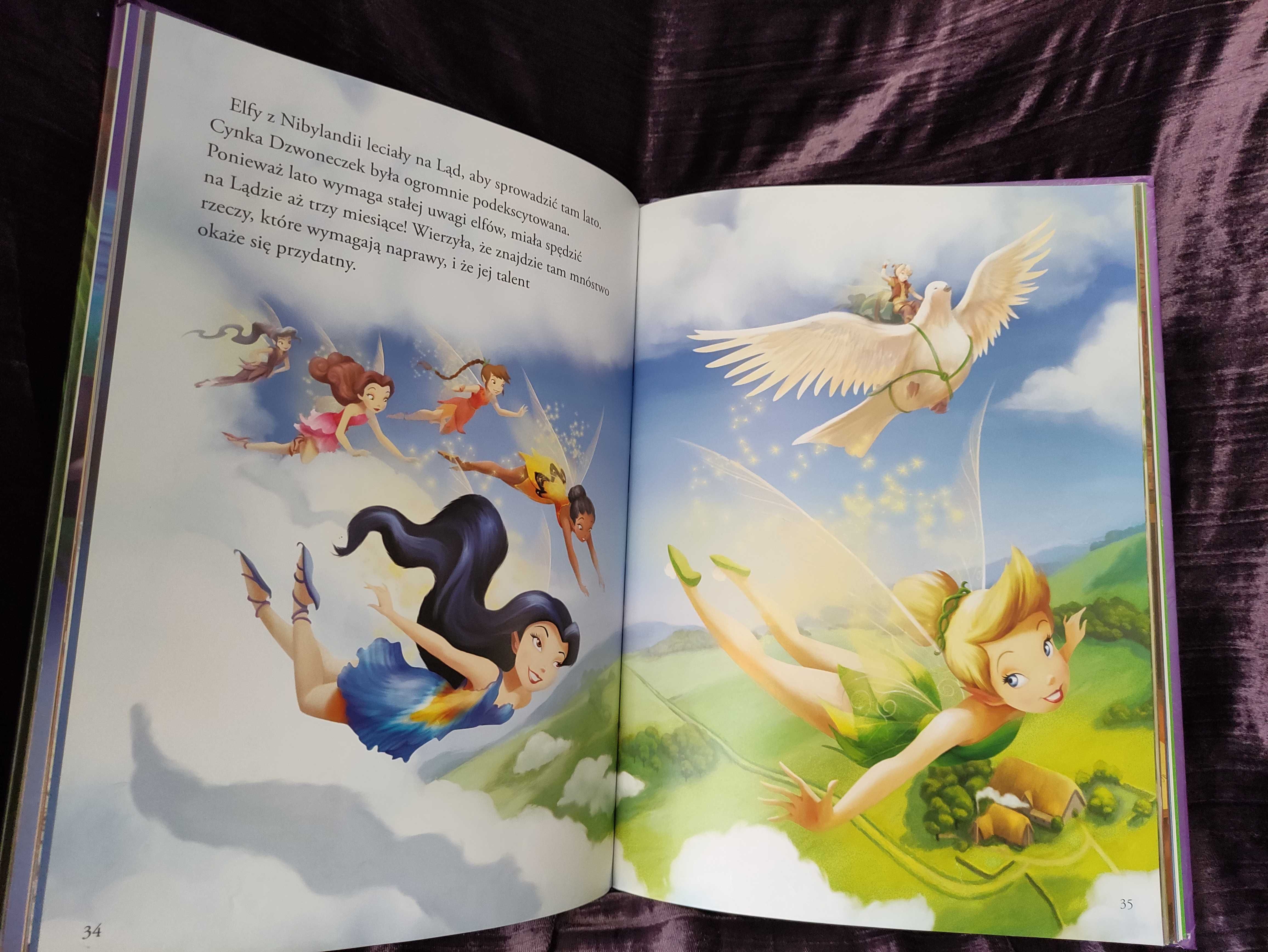 Książka duży format, Dzwoneczek Disney, bajki baśnie twarda oprawa