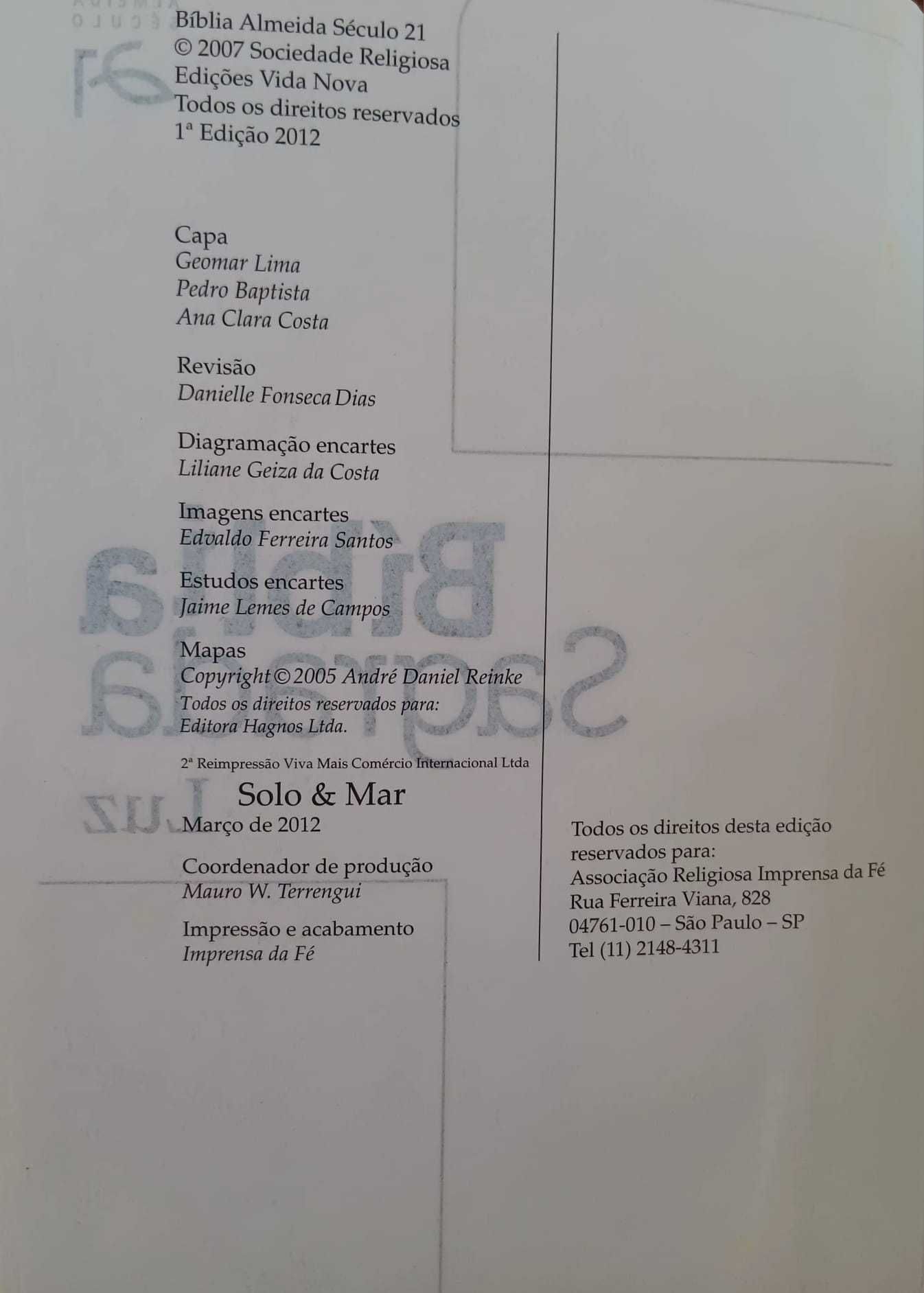 Bíblia Sagrada – Edição Luz