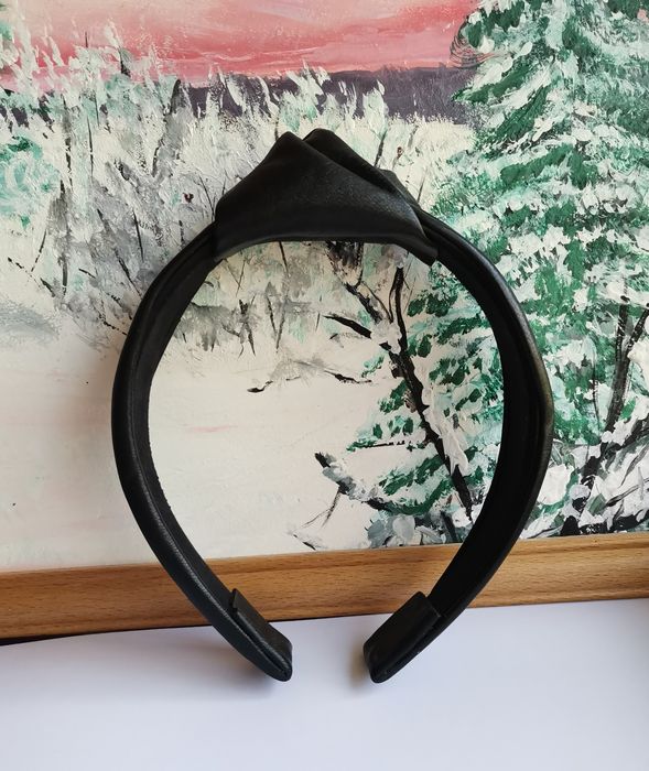 Кожаный обруч для волос кожаный ободок для волос