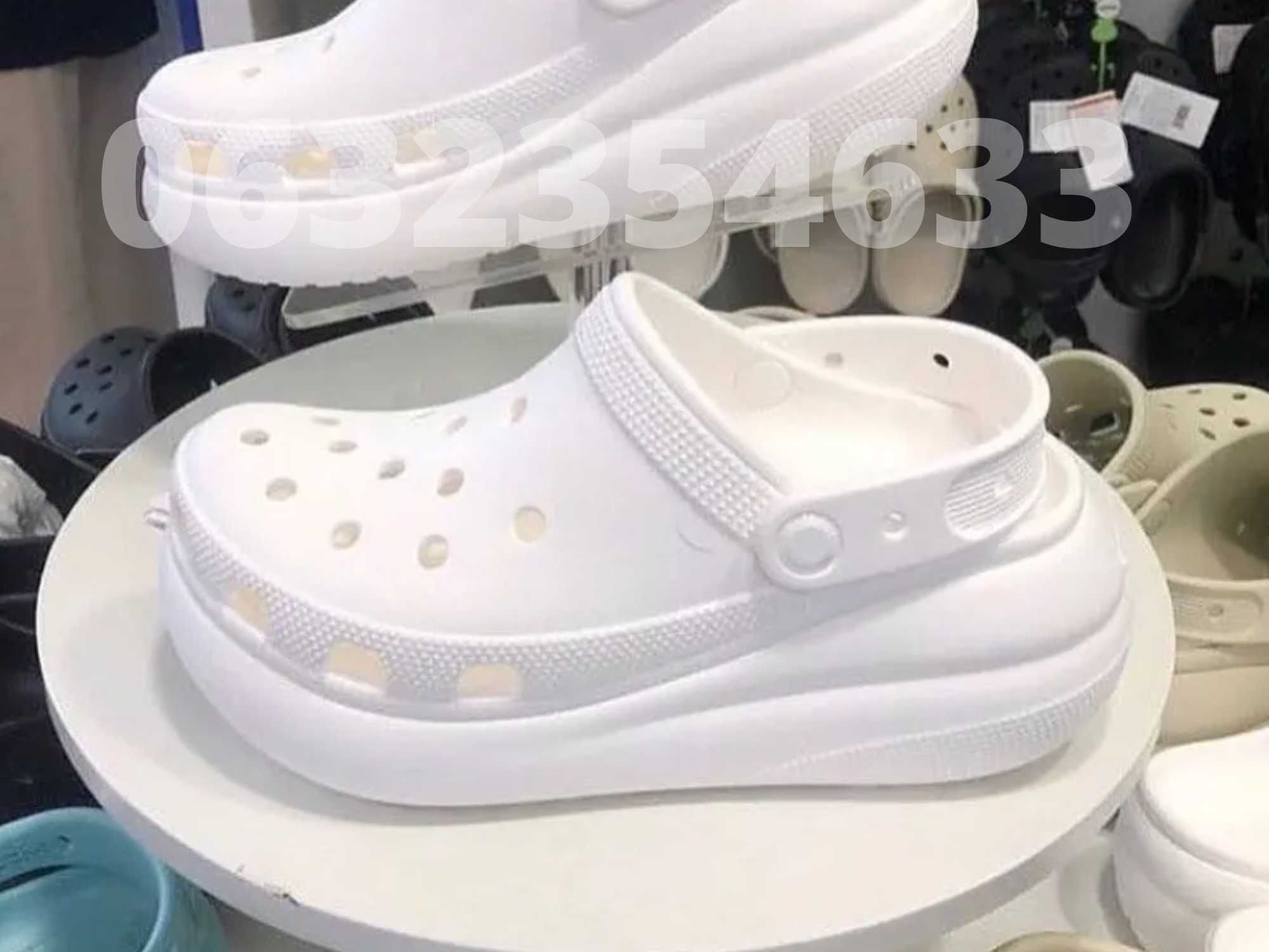 Жіночі крокси взуття на платформі Crocs Crush Clog! Акція!