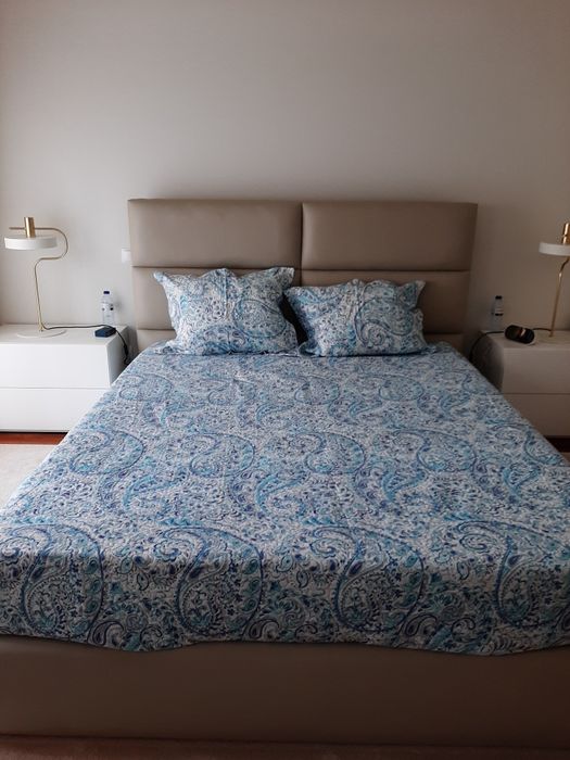 Colcha fresca cama de casal com 2 revestimentos almofada