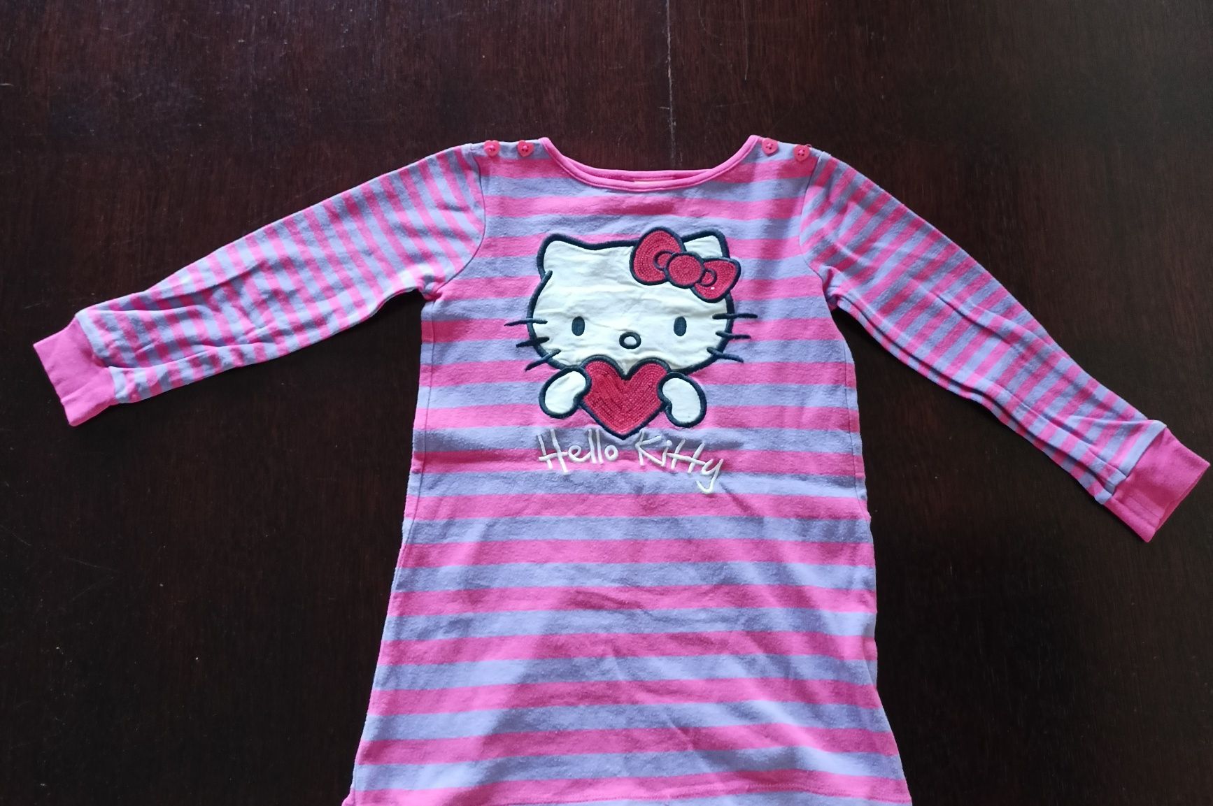 Bluza długa Hello Kitty / tunika dresowa rozm. 128 (8 lat)