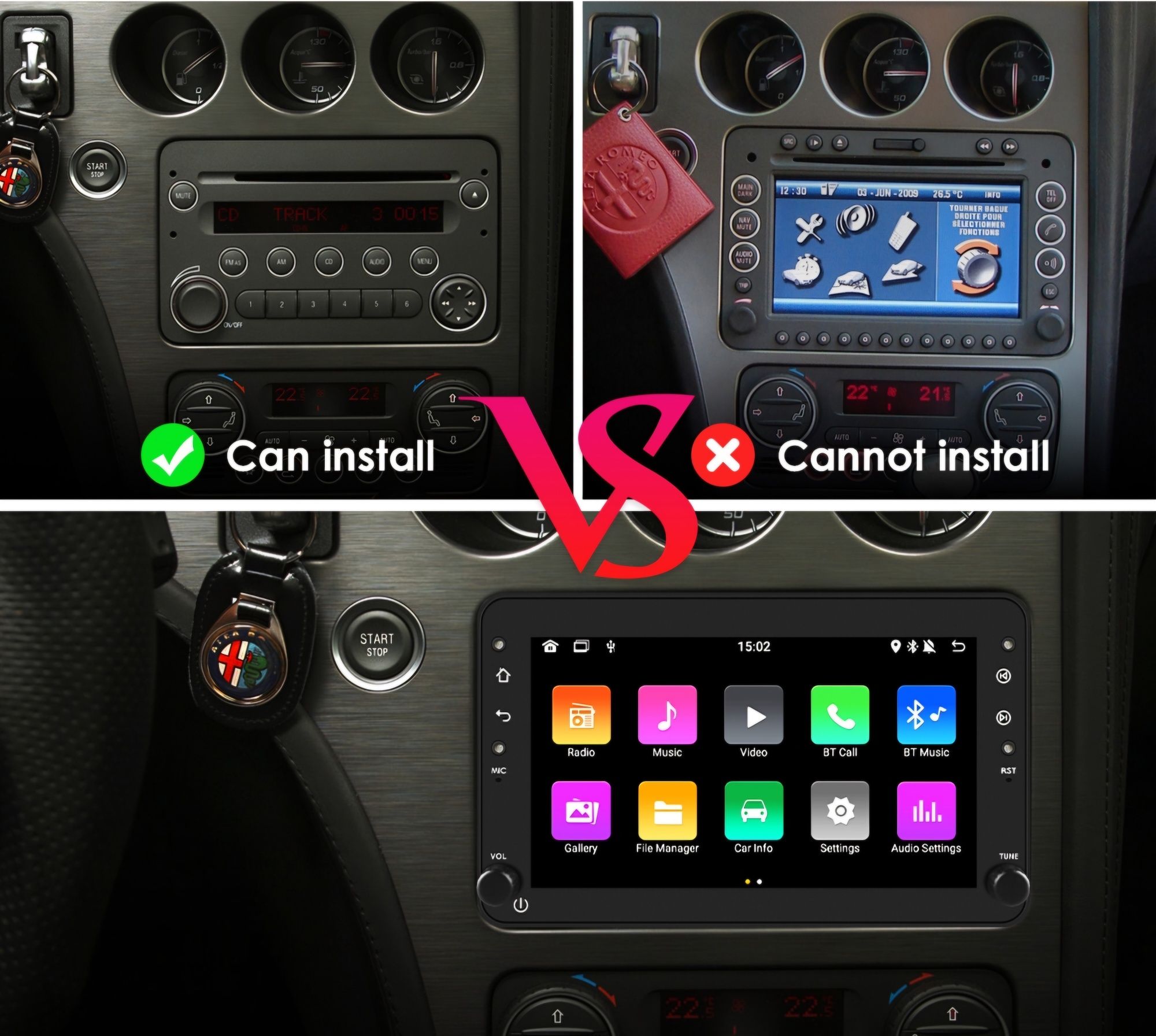 RADIO NAWIGACJA Alfa Romeo 159 A ndroid navi gps