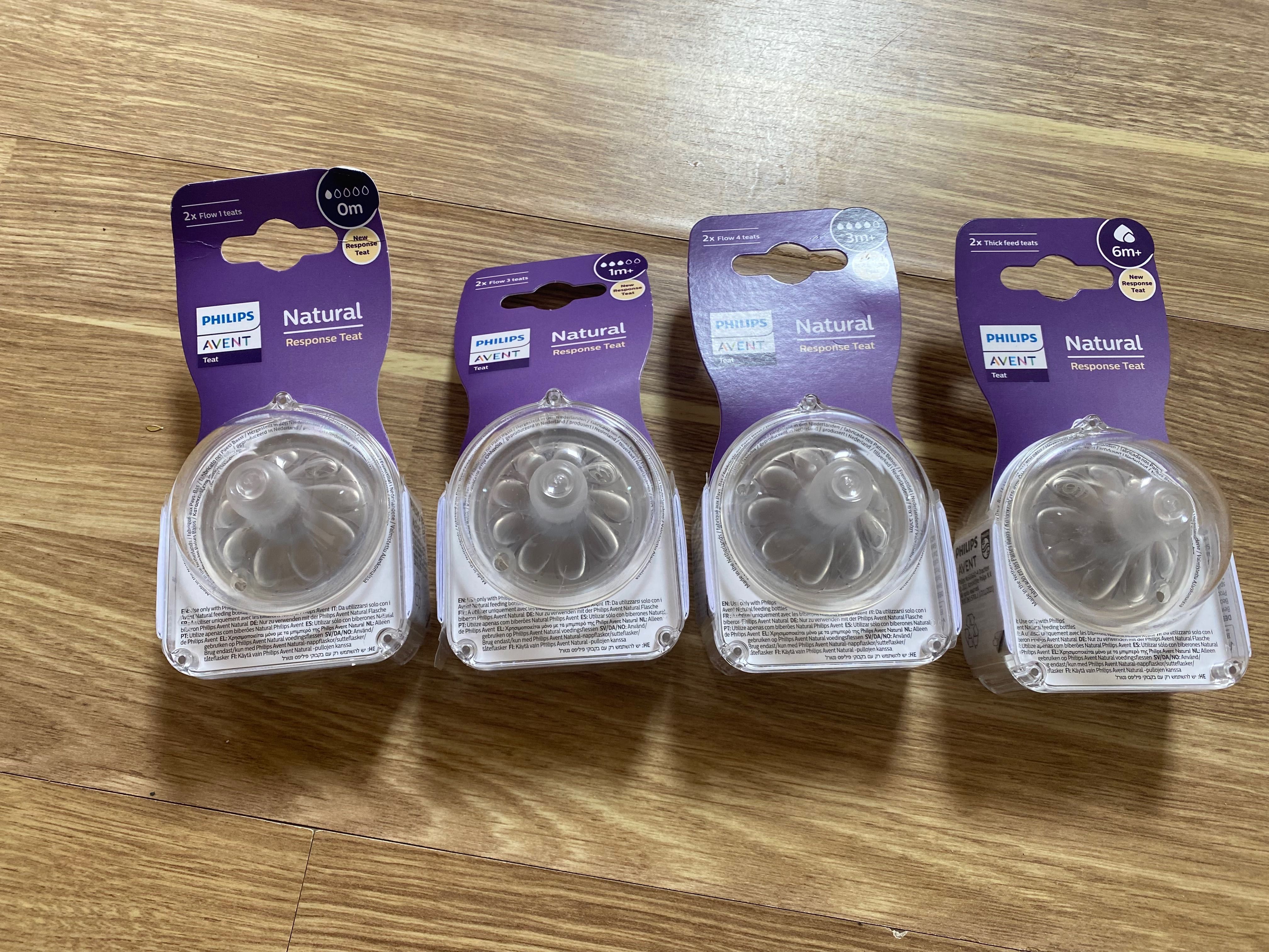 Новые сменные соски Avent natural response classic 0 1 3 6+ бутылочки