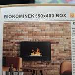Nowy Biokominek stalowy 65x40 cn plus akcesoria