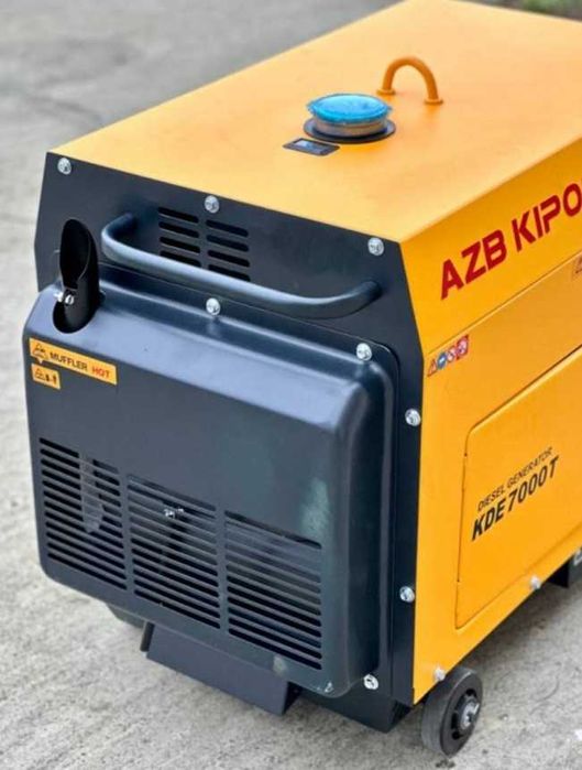 дизельный генератор 4,5 / 5 кВт генератор стартер колеса защитный бокс