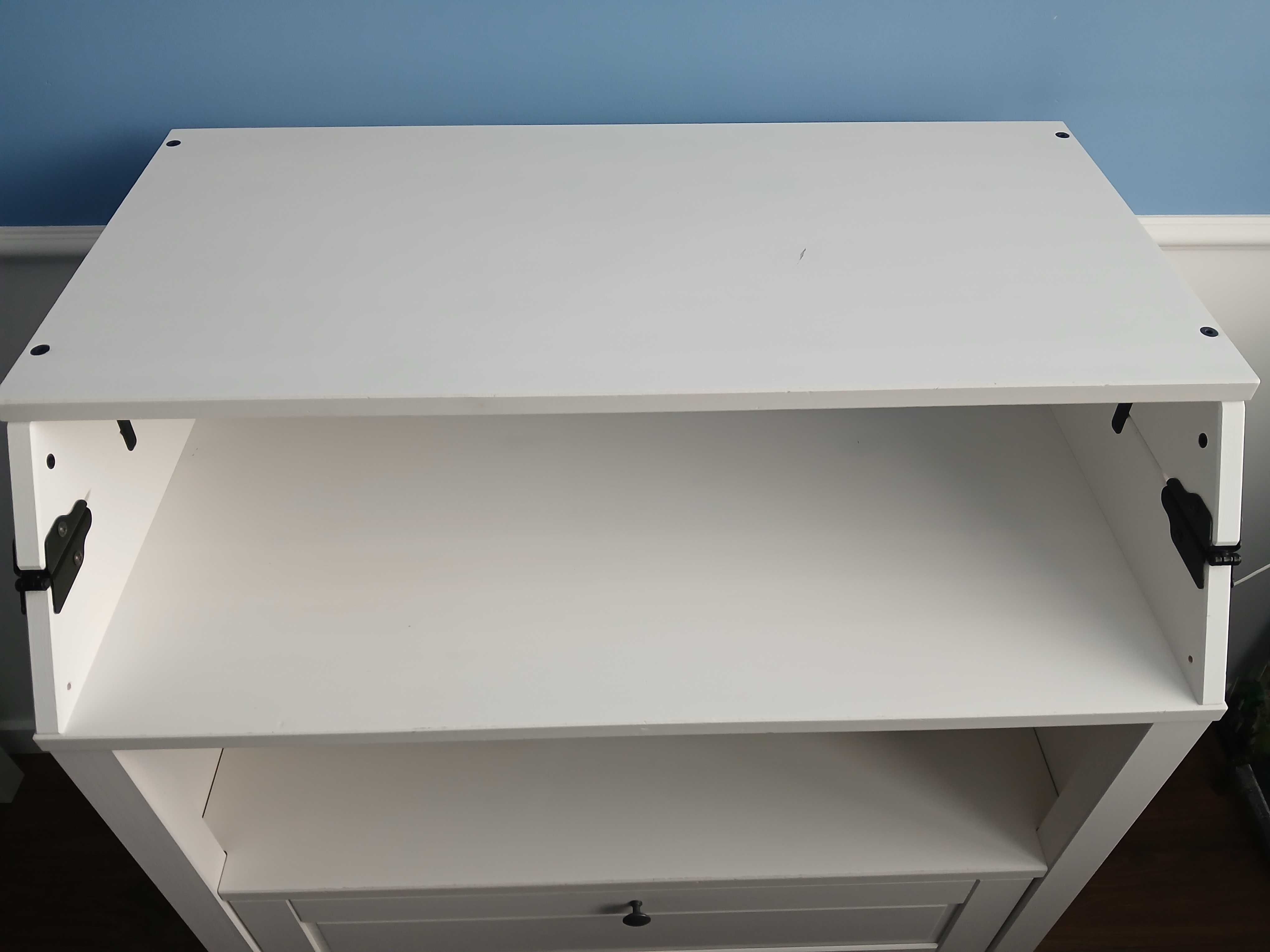 Ikea, SUNDVIK Komoda z przewijakiem, biała, przewijak