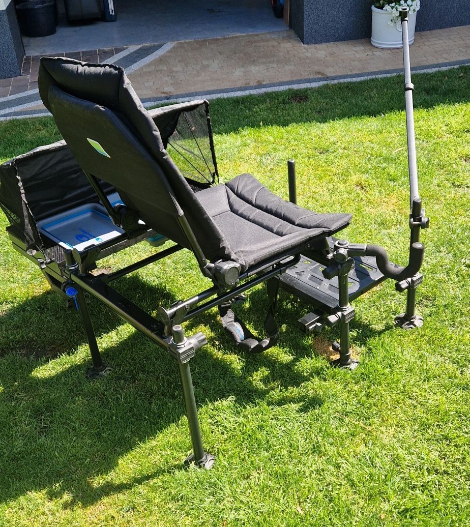 Krzesło fotel wędkarski preston inception feeder chair kompletny z pod