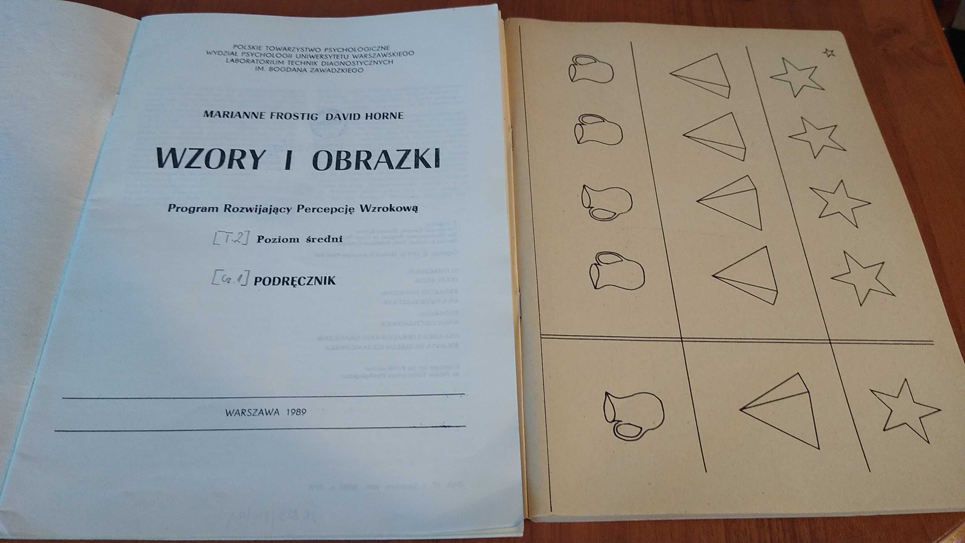Wzory i obrazki program rozwijający percepcję wzrokową p średni Horne