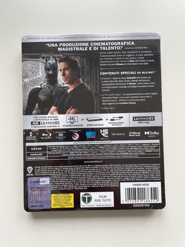 The Dark Knight Trilogy 4K UHD Steelbook PL