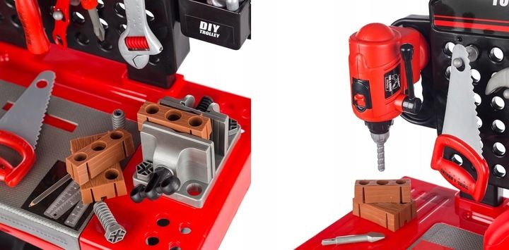 Warsztat Majsterkowicza Dla Dzieci Zestaw Narzędzia + Akcesoria