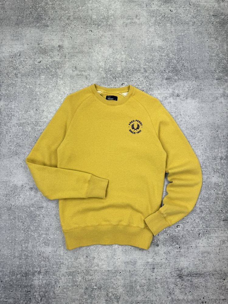 Повседневный кэжуал свитшот кофта с логотипом Fred Perry S размер