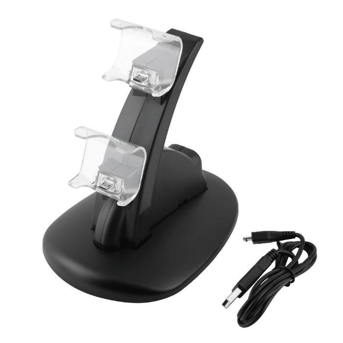 Carregador base dock comandos playstation PS4 LED USB NOVO