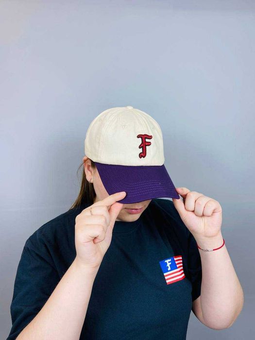 Кепка FOG New York F Dad Hat, бежевий + фіолетовий, арт: 42637