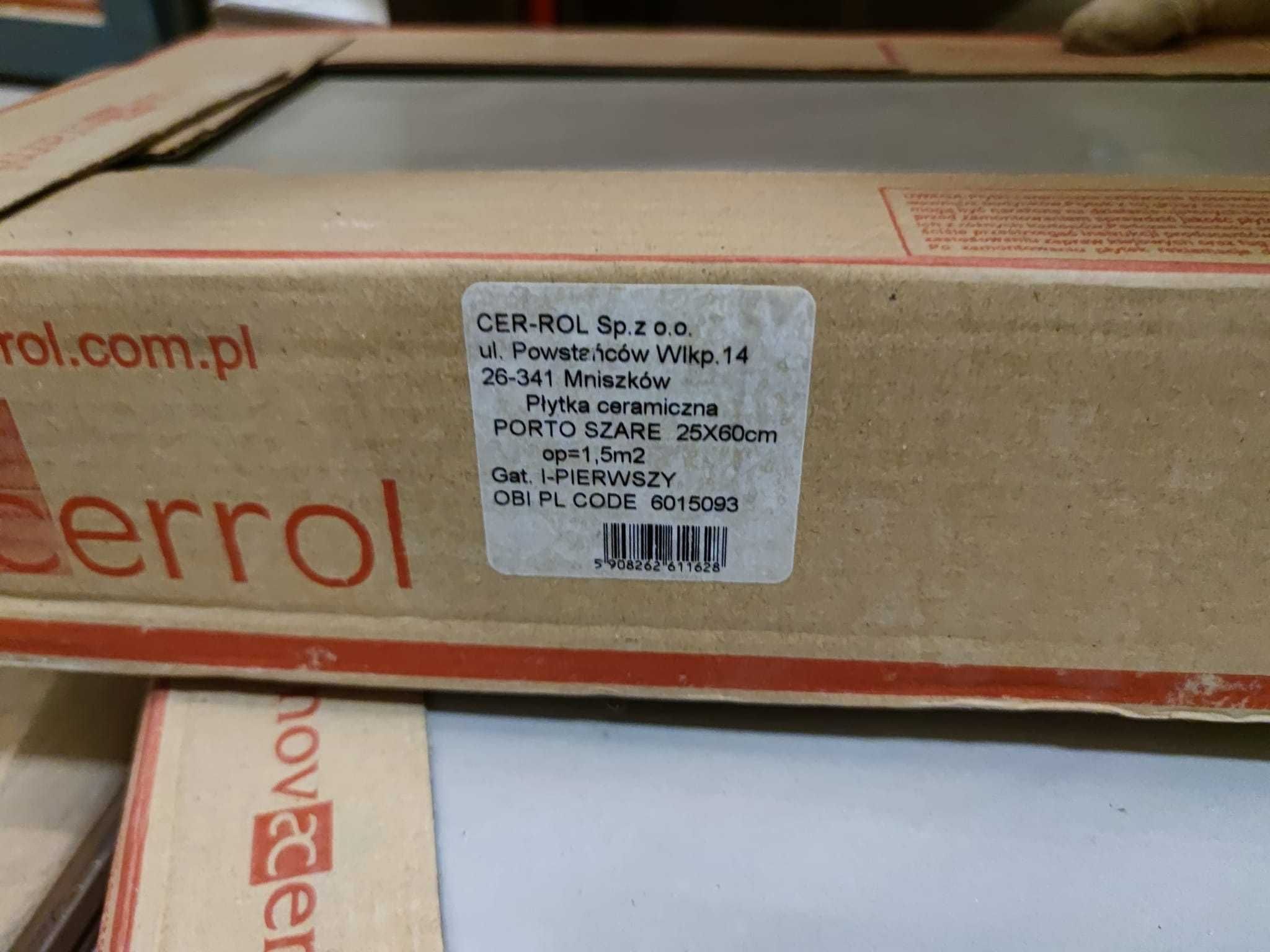 CER-ROL Porto szare 25x60 GAT I Płytki ceramiczne