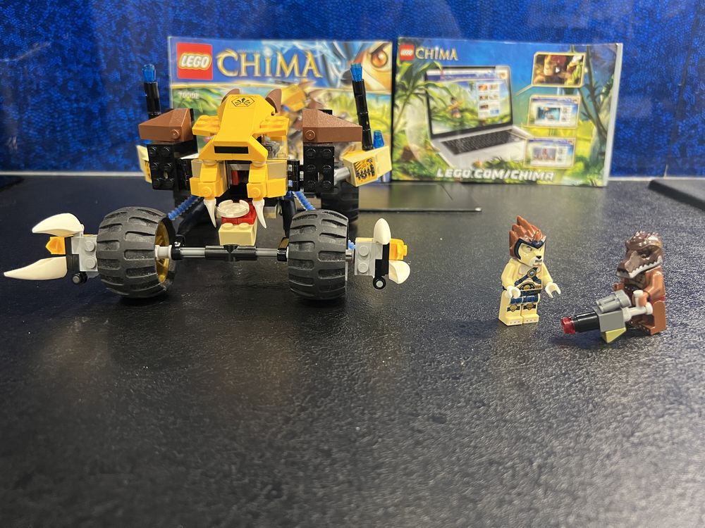 Zestaw lego chima 70002 wraz z figurkami .