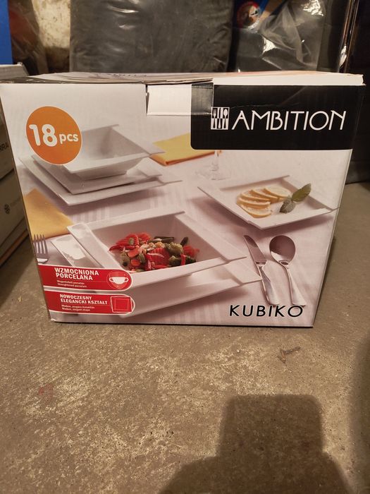 Ambition kubiko zestaw obiadowy 18el