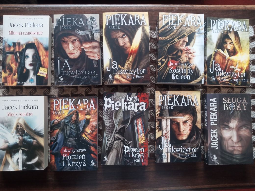 Jacek Piekara Cykl Inkwizytorski 10 tomów stan bardzo dobry