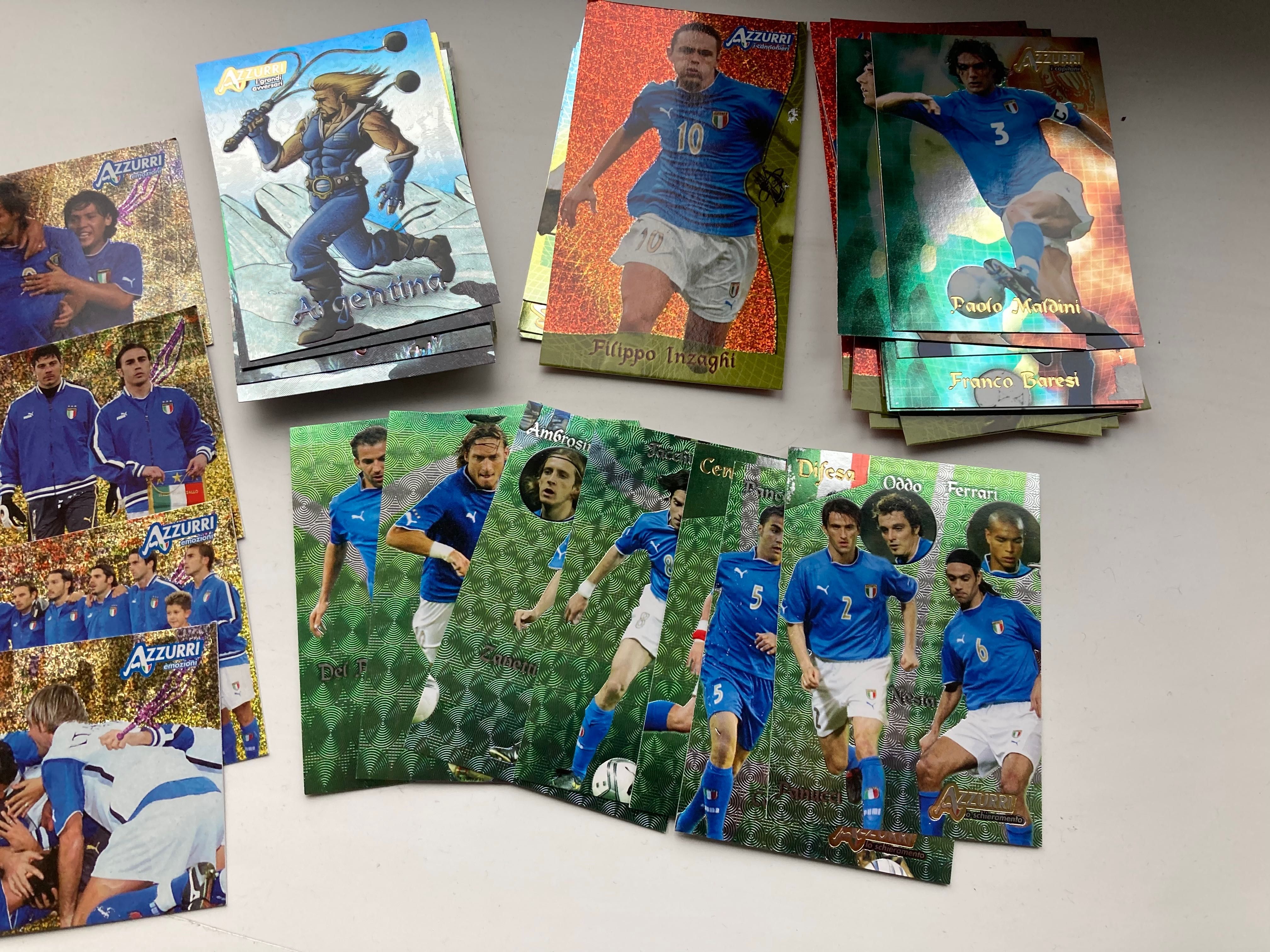 Panini карточки.Squadra Azzurra блок