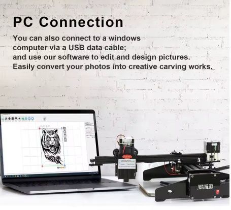 Лазерний гравер WAINLUX JL4 (+бездротове управління через додаток)