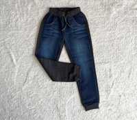 Spodnie dresowe z imitacja jeansu 116